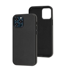 Чохол для iPhone 12 / 12 Pro WAVE Premium leather MagSafe black