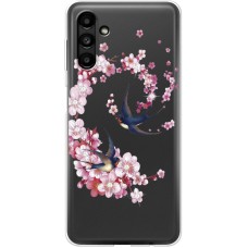 Чохол для Samsung Galaxy A14 MixCase стрази Swallows and Bloom