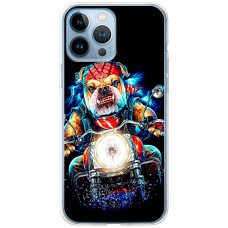 Чохол для iPhone 13 Pro Max MixCase звірі бульдог байкер