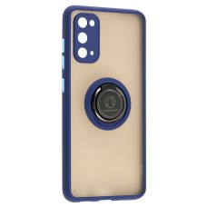 Чохол для Samsung Galaxy S20 (G980) LikGus Edging Ring синій
