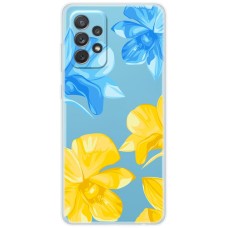 Чохол для Samsung Galaxy A13 (A135) MixCase патріотичні синьо-жовті квіти