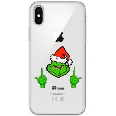 Чохол для iPhone X / Xs MixCase Новий рік Грінч проти Різдва