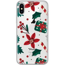 Чохол для iPhone X / Xs MixCase Новий рік патерн омела