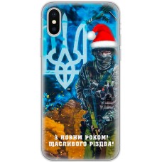 Чохол для iPhone X / Xs MixCase Новий рік щасливого Різдва