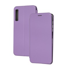Чохол книжка Premium для Samsung Galaxy A7 2018 (A750) світло-бузковий