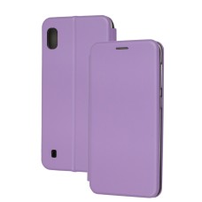 Чохол книжка Premium для Samsung Galaxy A10 (A105) світло-бузковий