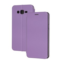 Чохол книжка Premium для Samsung Galaxy J7 2016 (J710) світло-бузковий