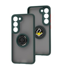 Чохол для Samsung Galaxy S23 (S911) LikGus Edging Ring оливковий