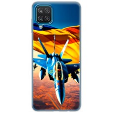 Чохол для Samsung Galaxy A12 / M12 MixCase патріотичні бойовий літак
