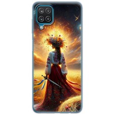 Чохол для Samsung Galaxy A12 / M12 MixCase патріотичні жінка у вишиванці