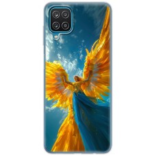 Чохол для Samsung Galaxy A12 / M12 MixCase патріотичні ангел українка