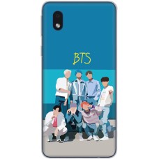 Чохол для Samsung Galaxy A01 Core (A013) MixCase BTS на блакитному