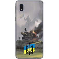 Чохол для Samsung Galaxy A01 Core (A013) MixCase патріотичні танк у вогні
