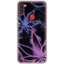 Чохол для Samsung Galaxy A11 / M11 MixCase трава листя на чорному