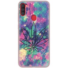 Чохол для Samsung Galaxy A11 / M11 MixCase трава лист на кольоровому