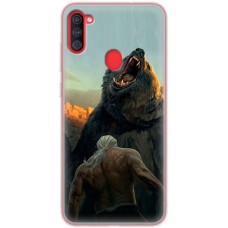 Чохол для Samsung Galaxy A11 / M11 MixCase патріотичні мисливець та ведмідь