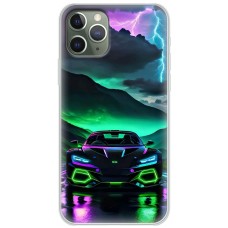 Чохол для iPhone 11 Pro MixCase машини неон в ночі