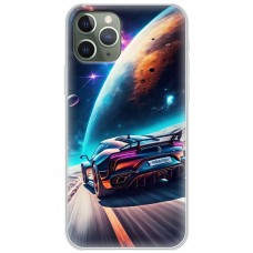 Чохол для iPhone 11 Pro Max MixCase машини неон на місяці