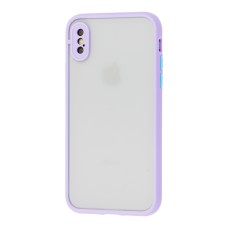 Чохол для iPhone X / Xs LikGus Totu camera protect бузковий