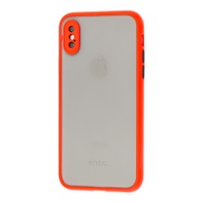 Чохол для iPhone X / Xs LikGus Totu camera protect червоний