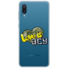 Чохол для Samsung Galaxy A02 (A022) MixCase патріотичні Love is ЗСУ