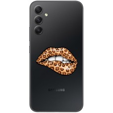 Чохол для Samsung Galaxy A35 (A356)  MixCase Леопард губи