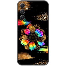 Чохол для Samsung Galaxy A35 (A356)  MixCase Леопард райдужна квітка