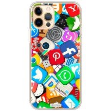 Чохол для iPhone 12 Pro Max MixCase логотип лого соц.мережі