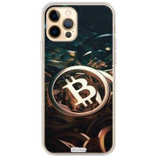 Чохол для iPhone 12 Pro Max MixCase гроші биткоин темний