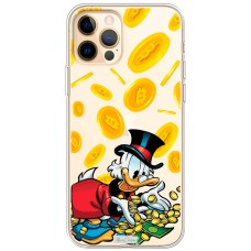 Чохол для iPhone 12 Pro Max MixCase гроші качка із золотом
