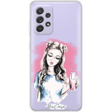 Чохол для Samsung Galaxy A52 Mixcase дівчина в окулярах