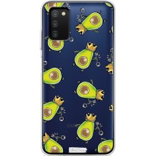 Чохол для Samsung Galaxy A03s (A307) MixCase авокадо з короною та ключем