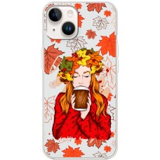 Чохол для iPhone 15 MixCase осінь дівчина з віночком