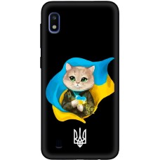 Чохол для Samsung Galaxy A10 (A105) MixCase патріотичні котик зелені очі