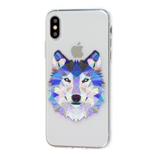 Чохол силіконовий для iPhone X / Xs вовк