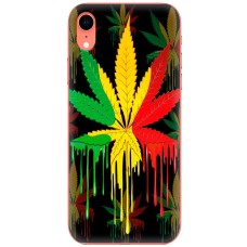 Чохол для iPhone Xr MixCase трава листя у квітах