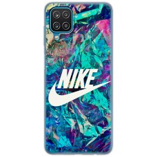 Чохол для Samsung Galaxy A12 / M12 MixCase логотип лого спорт на кольоровому