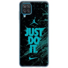 Чохол для Samsung Galaxy A12 / M12 MixCase логотип лого спорт на чорному