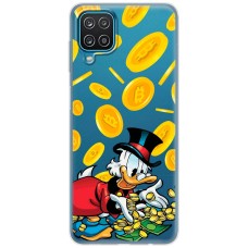 Чохол для Samsung Galaxy A12 / M12 MixCase гроші качка із золотом