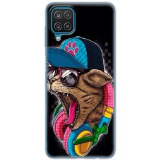 Чохол для Samsung Galaxy A12 / M12 MixCase звірі стильний кіт