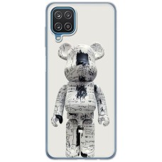 Чохол для Samsung Galaxy A12 / M12 MixCase робот білий розпис