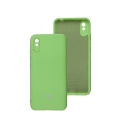Чохол для Xiaomi Redmi 9A Silicone Full camera pistachio