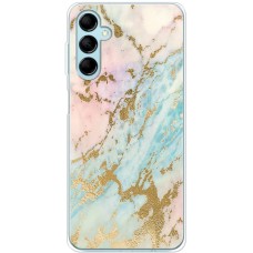 Чохол для Samsung Galaxy M14 (M146) MixCase мармур рожево-бірюзовий