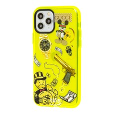 Чохол для iPhone 11 Pro Neon print Міккі Маус glamor