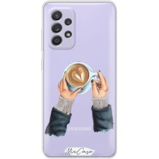 Чохол для Samsung Galaxy A52 Mixcase кава з серцем