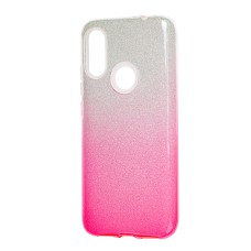 Чохол для Xiaomi Redmi 7 Shining Glitter сріблясто-рожевий