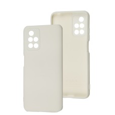 Чохол для Xiaomi Redmi 10 Silicone Full Тризуб білий