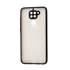 Чохол для Xiaomi  Redmi Note 9 LikGus Totu camera protect чорний / червоний