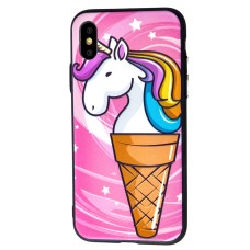 Чохол для iPhone X / Xs єдиноріг морозиво