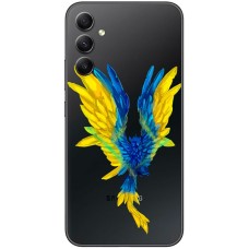 Чохол для Samsung Galaxy A14 MixCase патріотичні жовто-синій птах